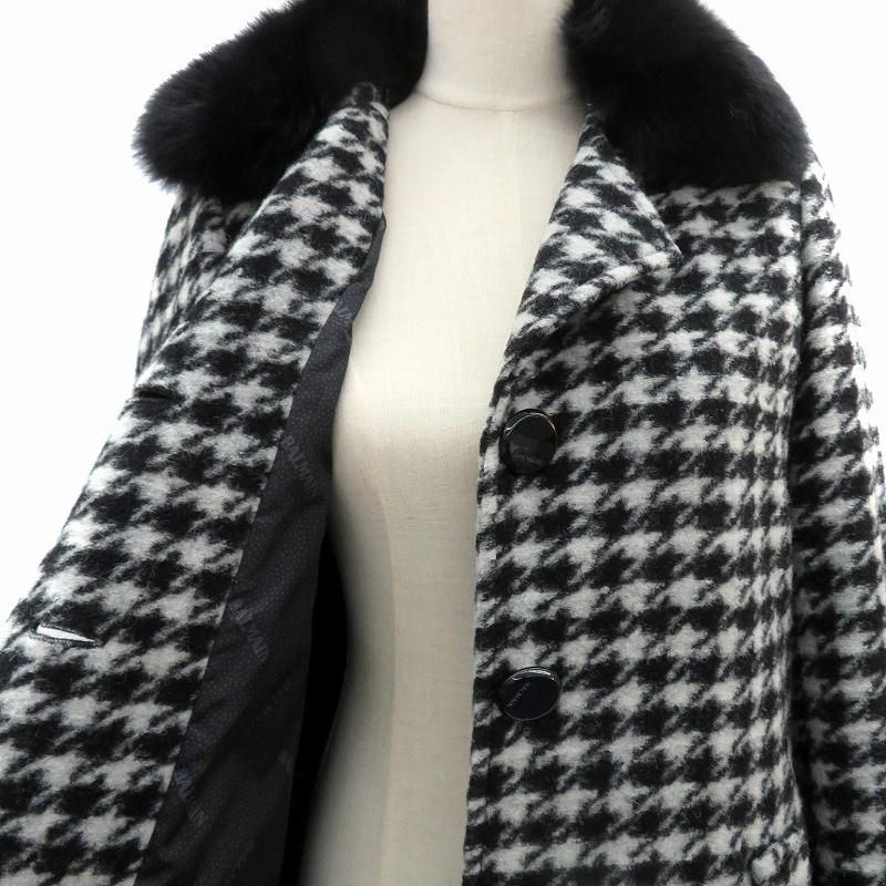 ◼️BALMAIN バルマン ラグジュアリーファー フーディーコート ◼️BALMAIN バルマン ラグジュアリーファー フーディーコート - メルカリ