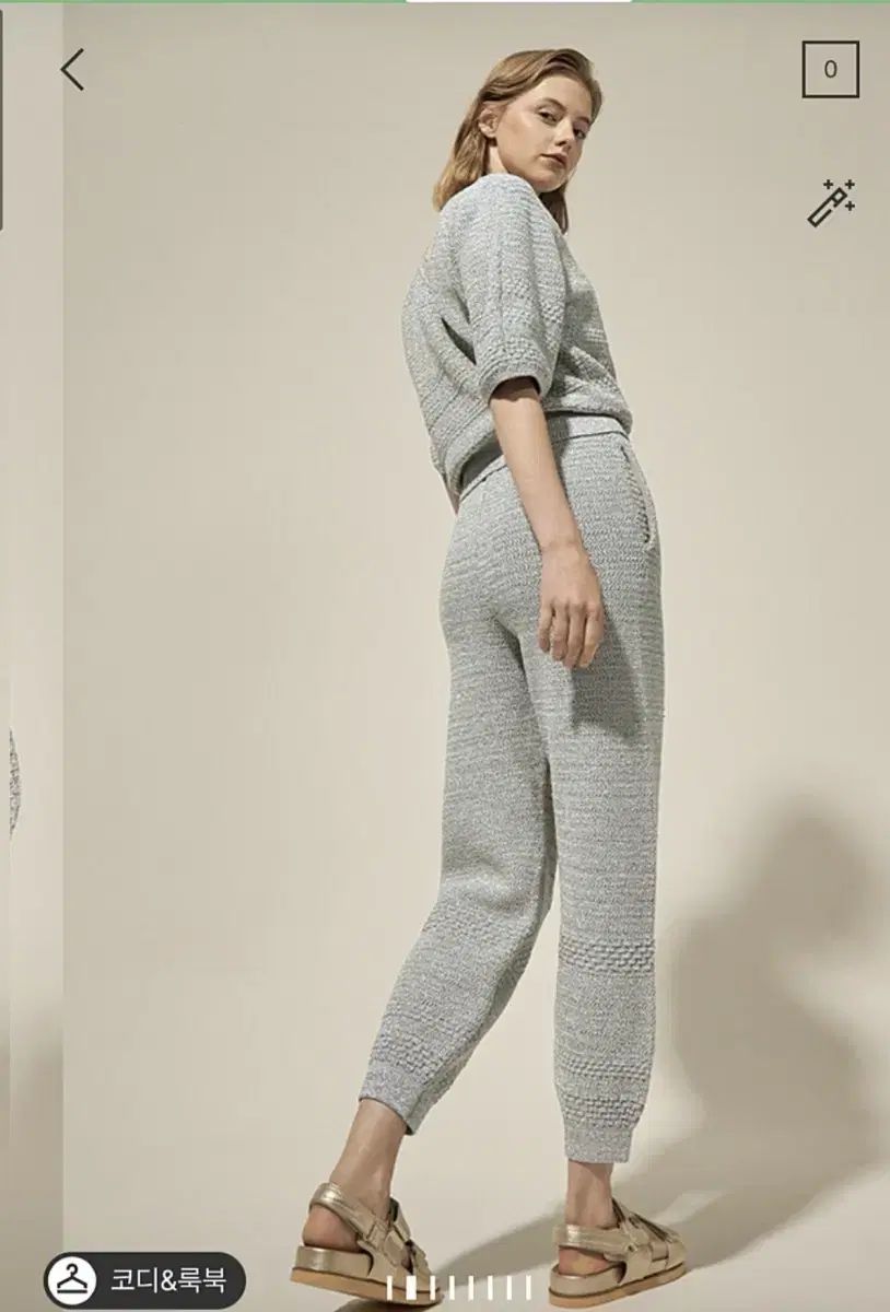 LANVIN ランバン グリッター ニット ジョガーパンツ セット 55