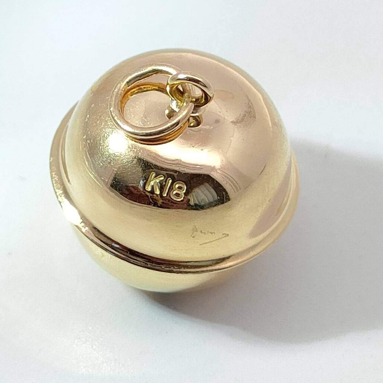 K18 鈴 送料無料】【日本製】18金/K18/18金 ストラップ/根付 金の鈴/ベル