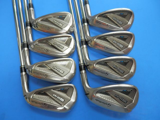 アイアンセット 即決 Ｘ５２ 中古良品 テーラーメイド ＳＩＭ２ ＭＡＸ　KBS MAX MT85 JP （Ｓ） ５‐９Ｉ・Ｐ・Ａ・Ｓ ８本セット 日本仕様[4442]即発送