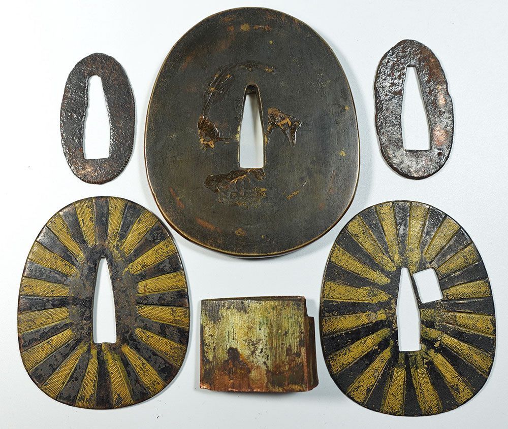 ☆海軍太刀拵 旧日本軍 旭日大切羽 刀緒 軍刀拵 一環吊 全長96.5cm