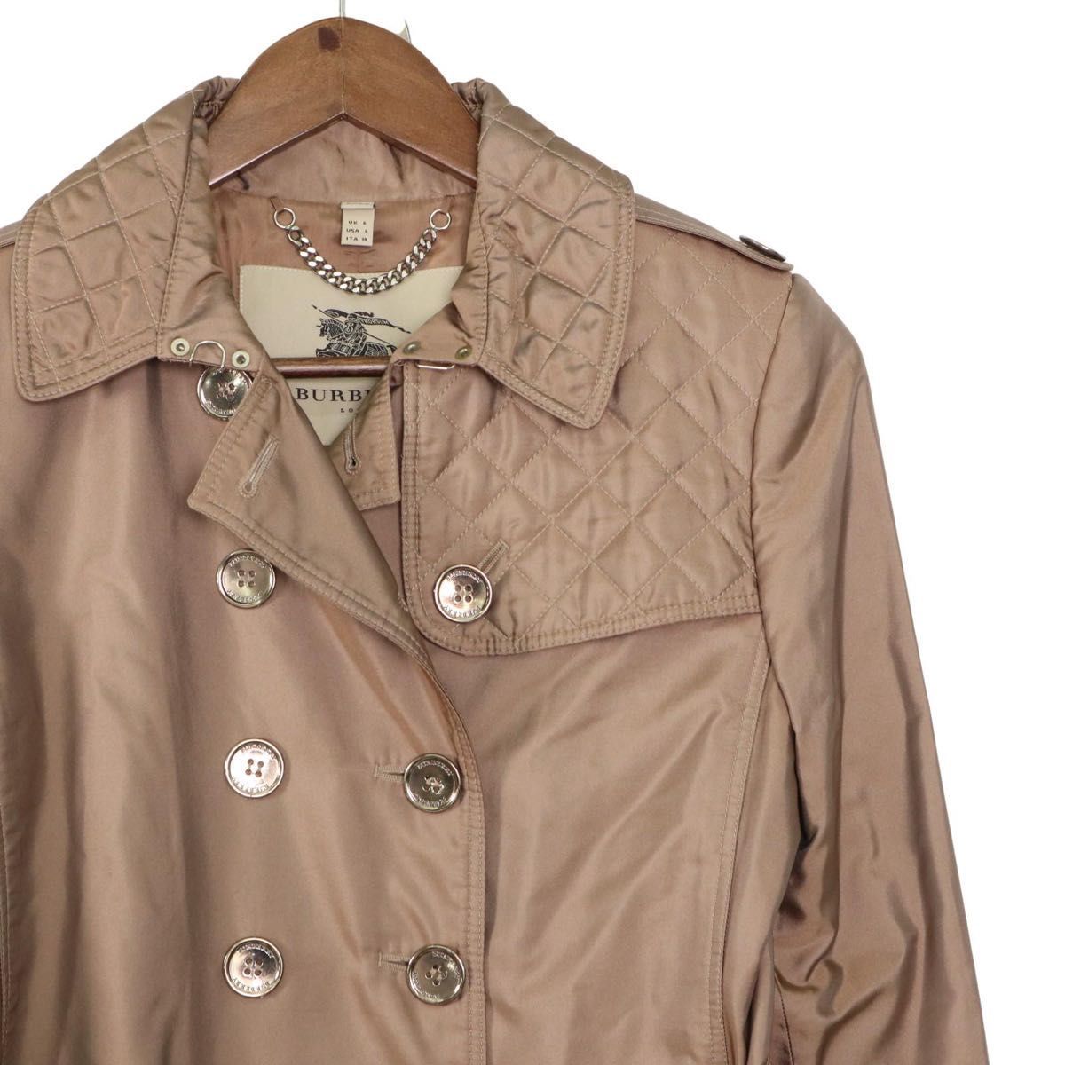 近年モデル】BURBERRY LONDON トレンチコート キルティング切替 ベルト