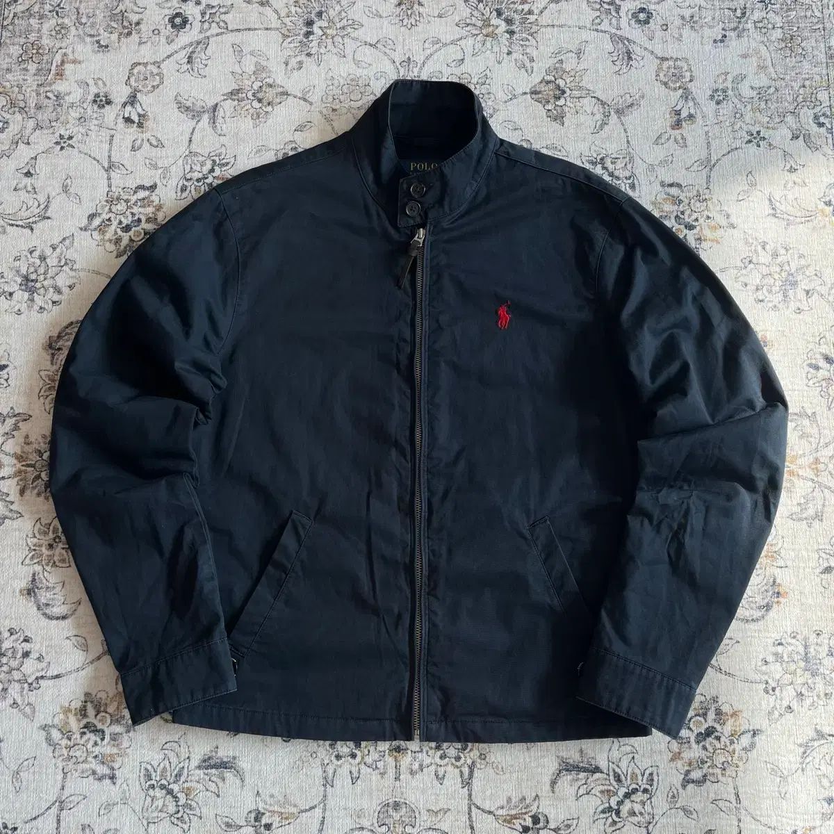 XS ポロ 新モデル タブ コットン スイングトップ ジャケット ネイビー