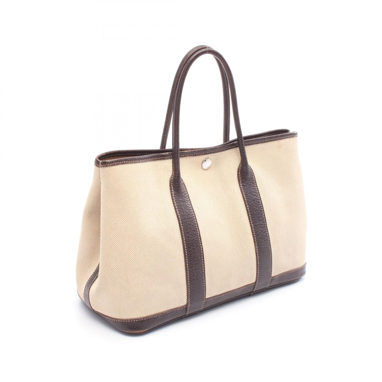 エルメス HERMES トートバッグ ガーデンパーティTPM ナチュラル/マロン