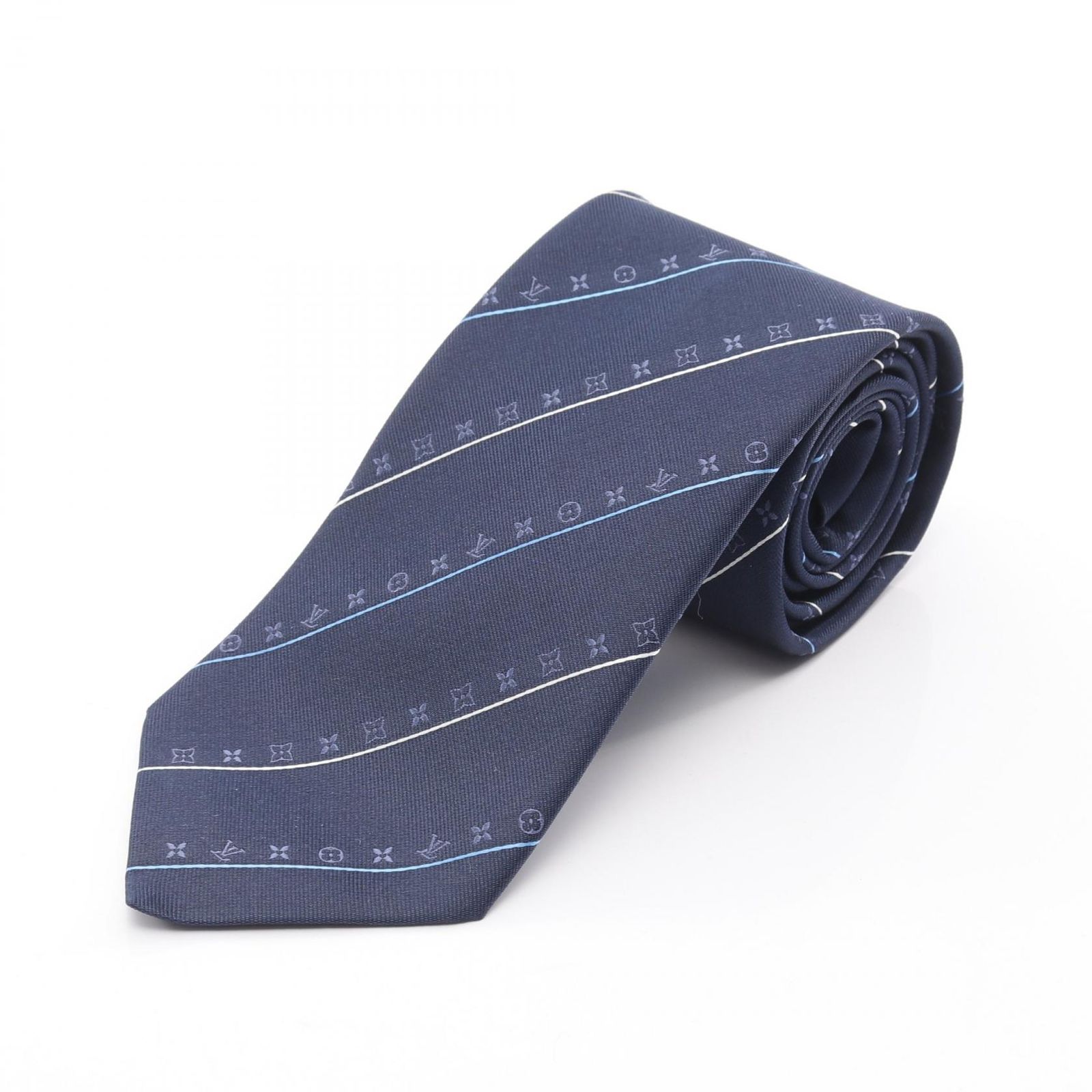 ルイ・ヴィトン LOUIS VUITTON ネクタイ モノグラム M76268 シルク