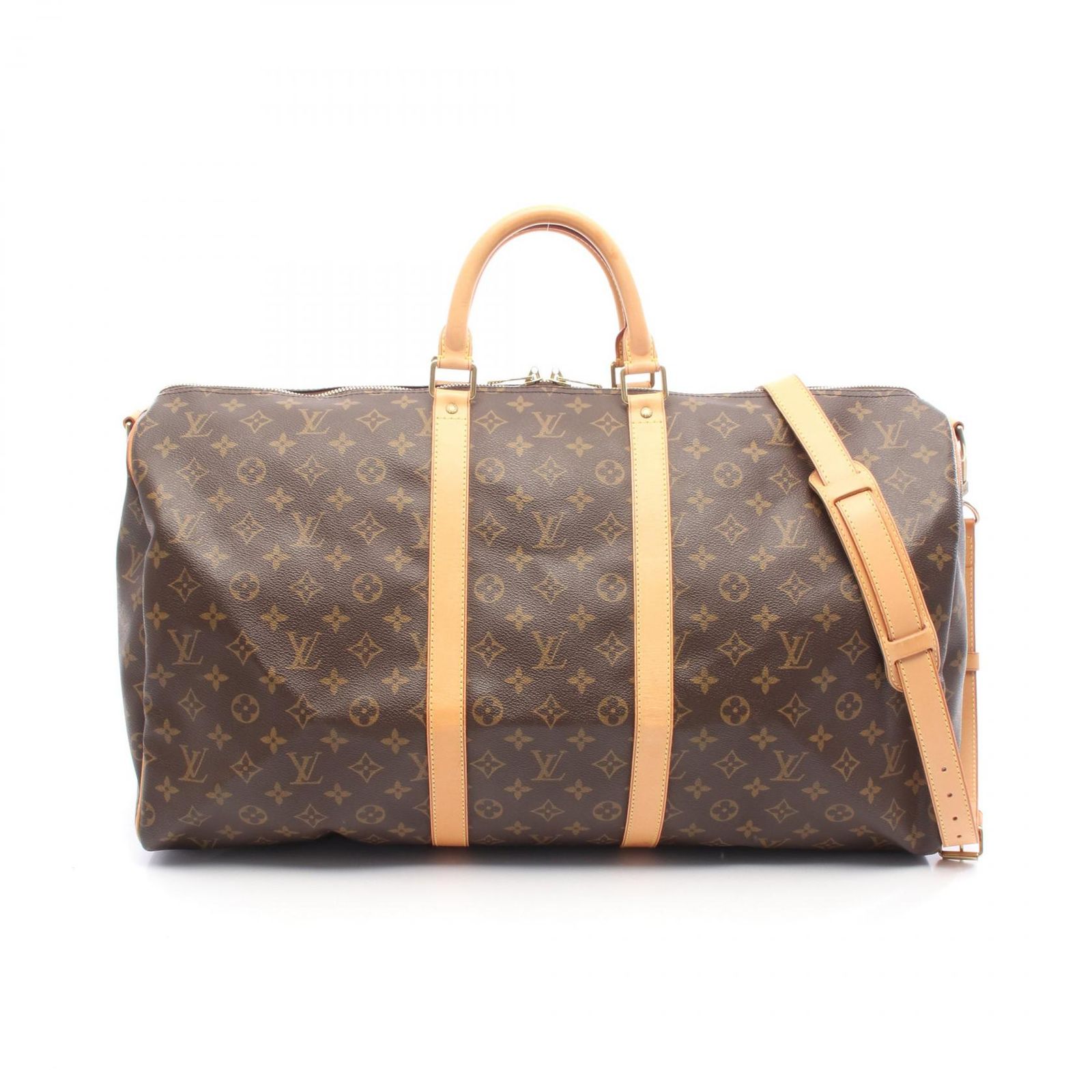 ルイ ヴィトン LOUIS VUITTON ボストンバッグ キーポル バンドリエール55 モノグラム M 41414 PVCコーティングキャンバス レザー キーポルバンドリエール55 ユニセックス