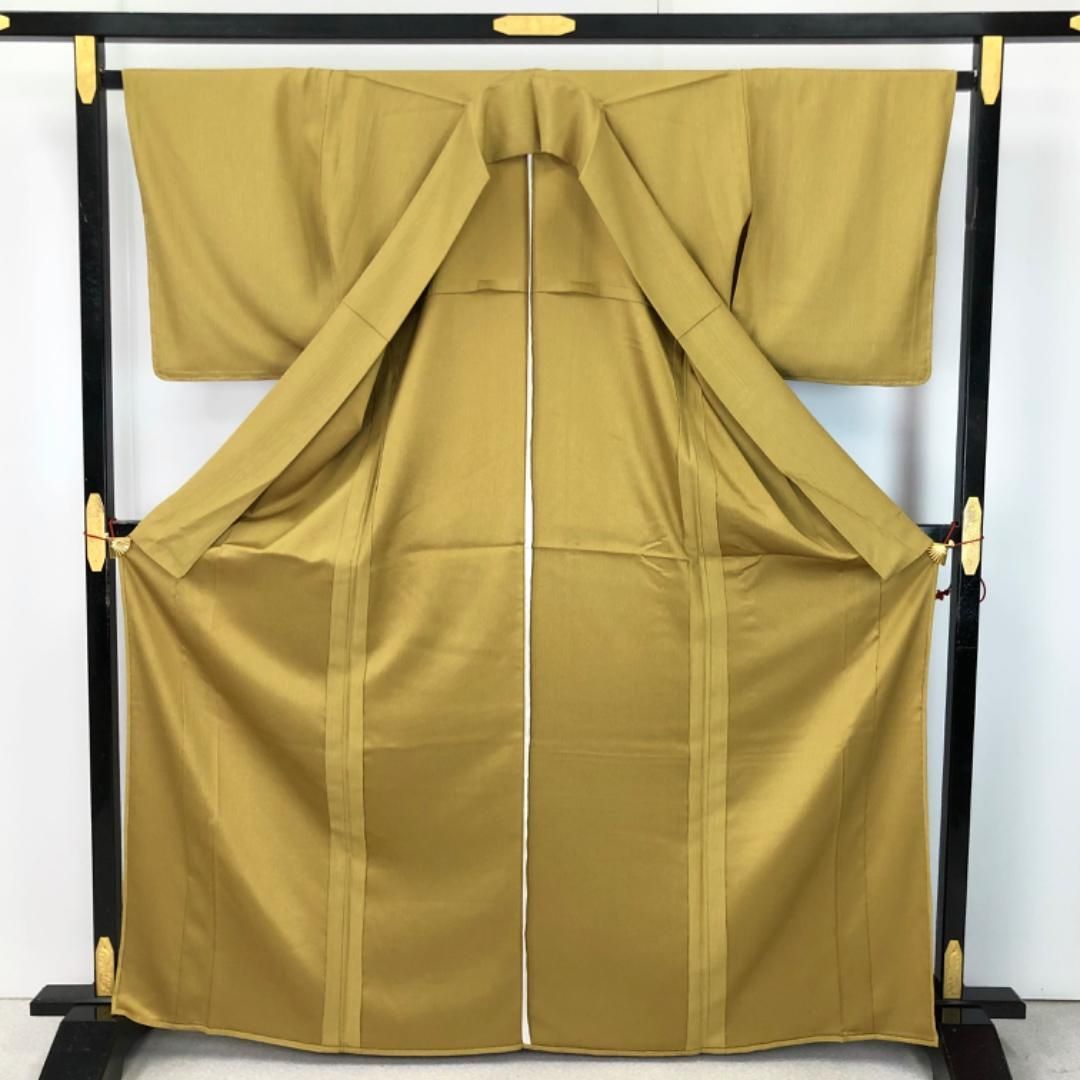 単衣 色無地 真鍮色 縮緬 しつけ糸 トールサイズ K-5617