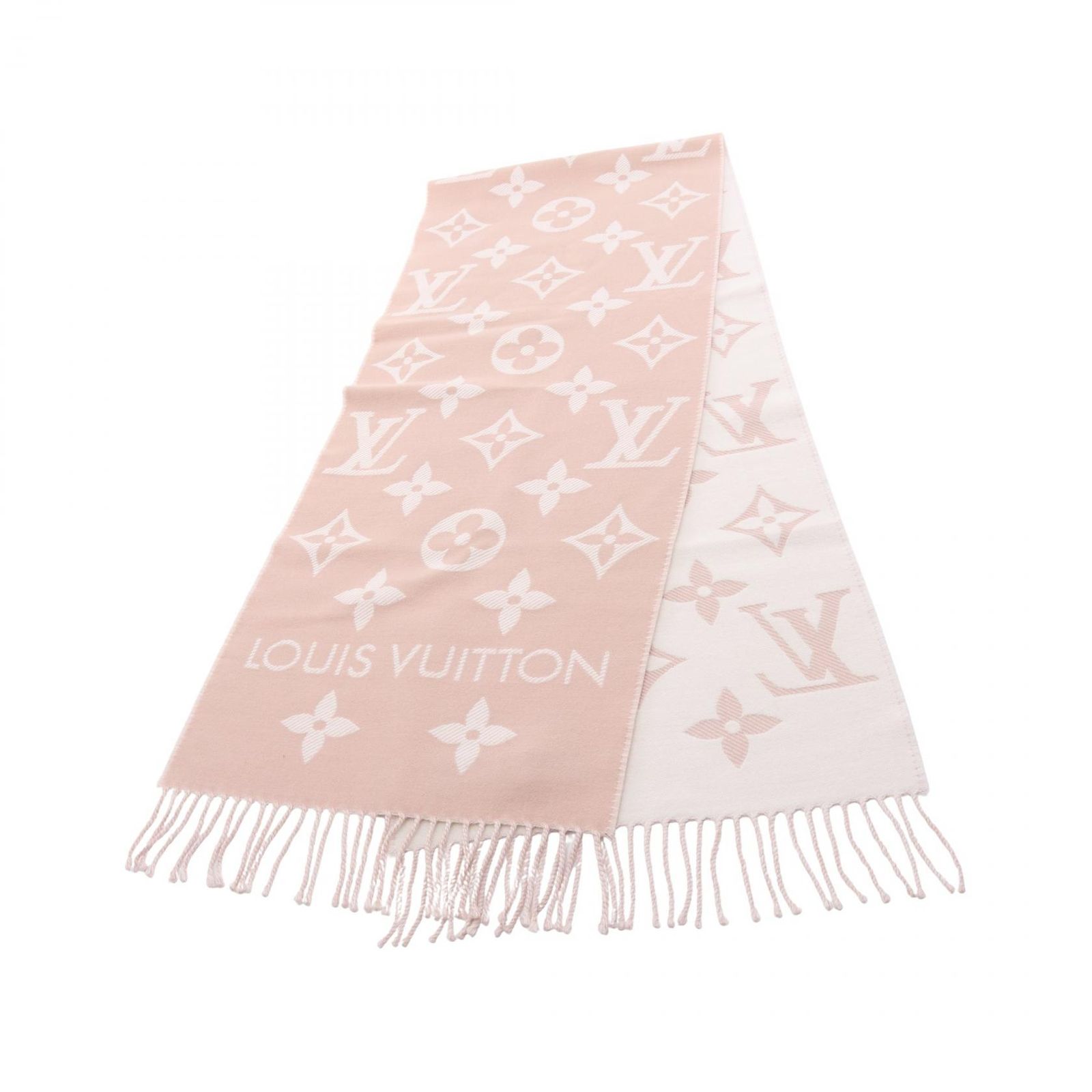 ルイ・ヴィトン LOUIS VUITTON マフラー LV エセンシャル ベージュ