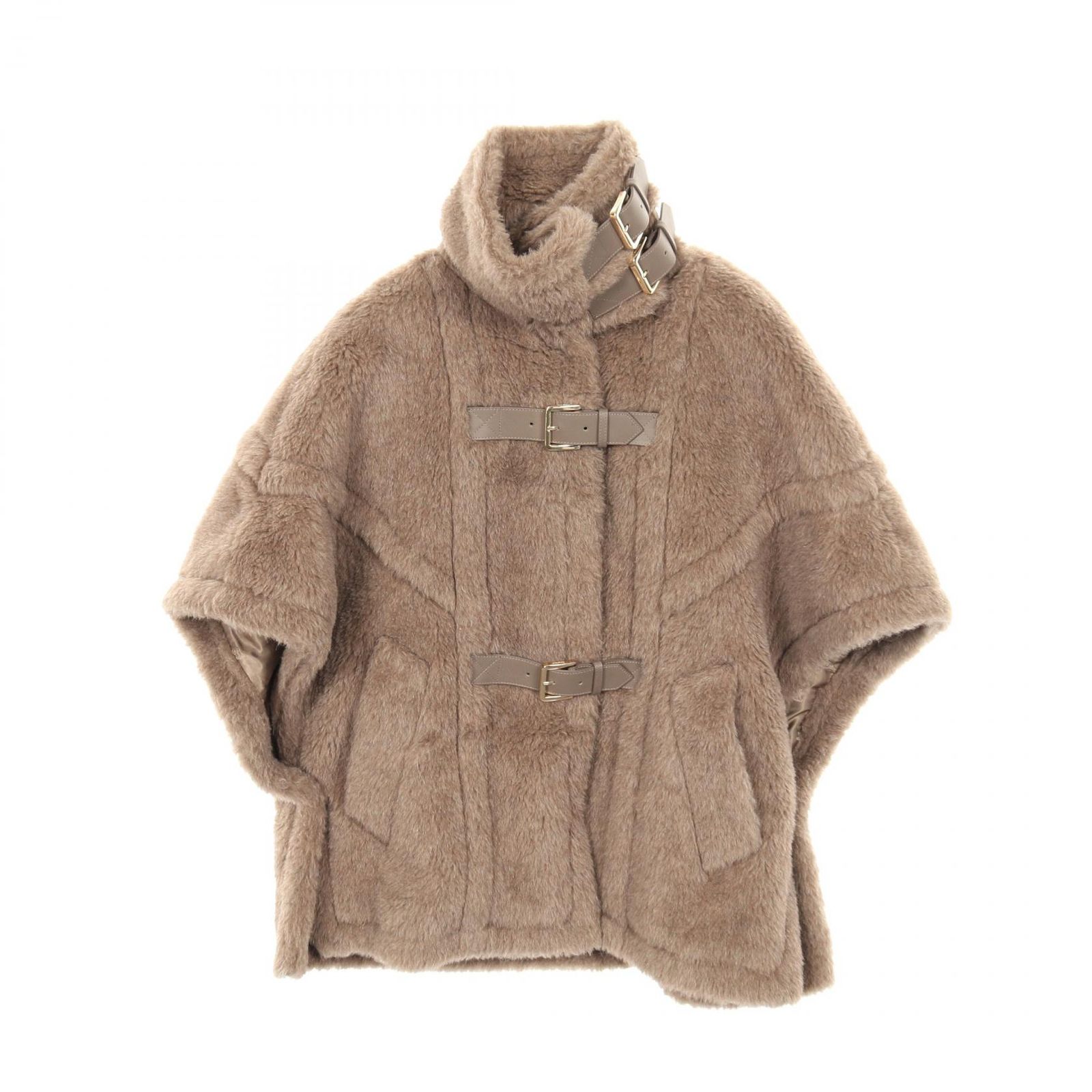 マックスマーラ MAX MARA ポンチョ テディベア ケープ ケープ グレー