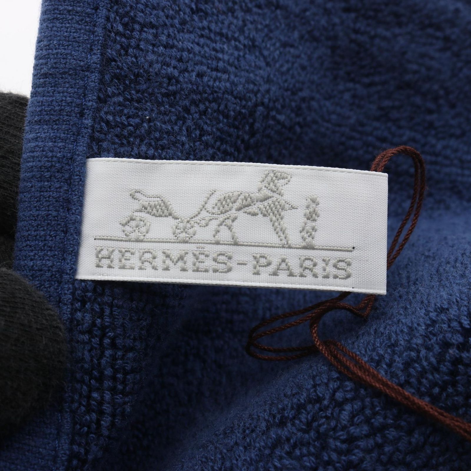 エルメス HERMES タオル カレタオル ステアーズ ハンド ネイビー その他 カレ レディース