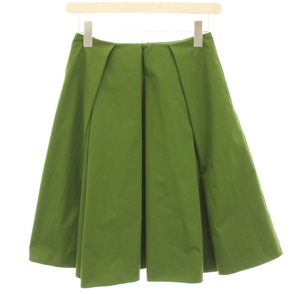 フォクシーニューヨーク FOXEY NEW YORK フレアスカート タック ひざ丈