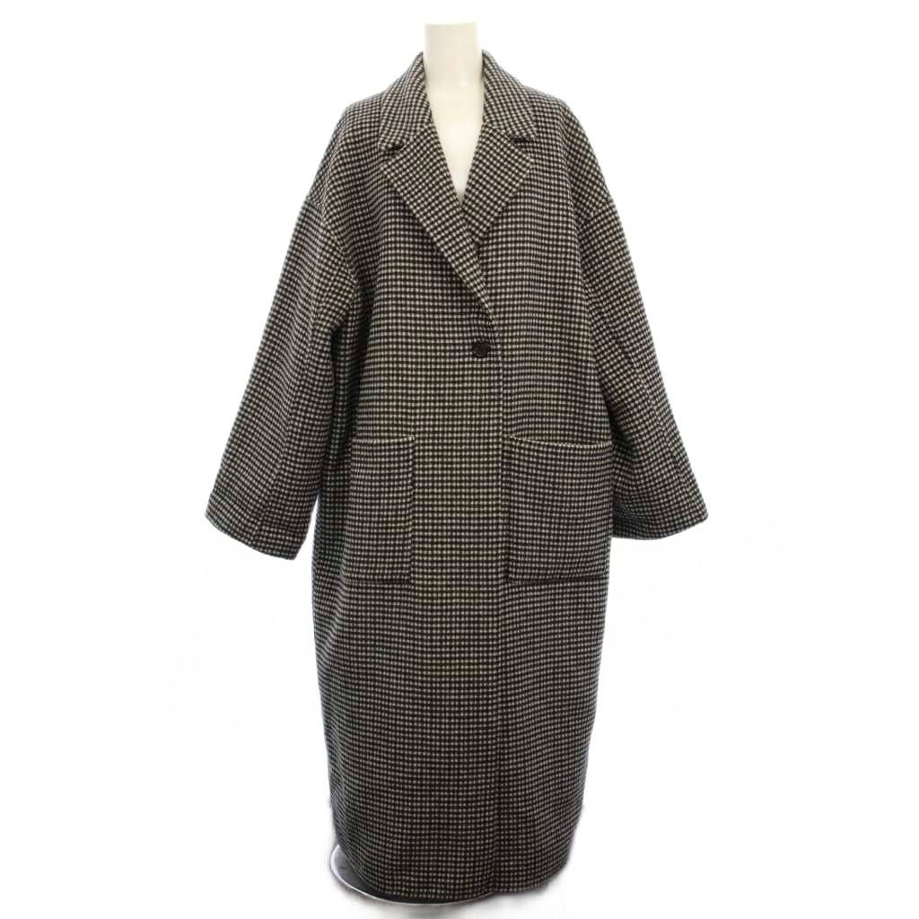 アダムエロペ Adam et Rope' チェスターコートーコート ウール 38 黒