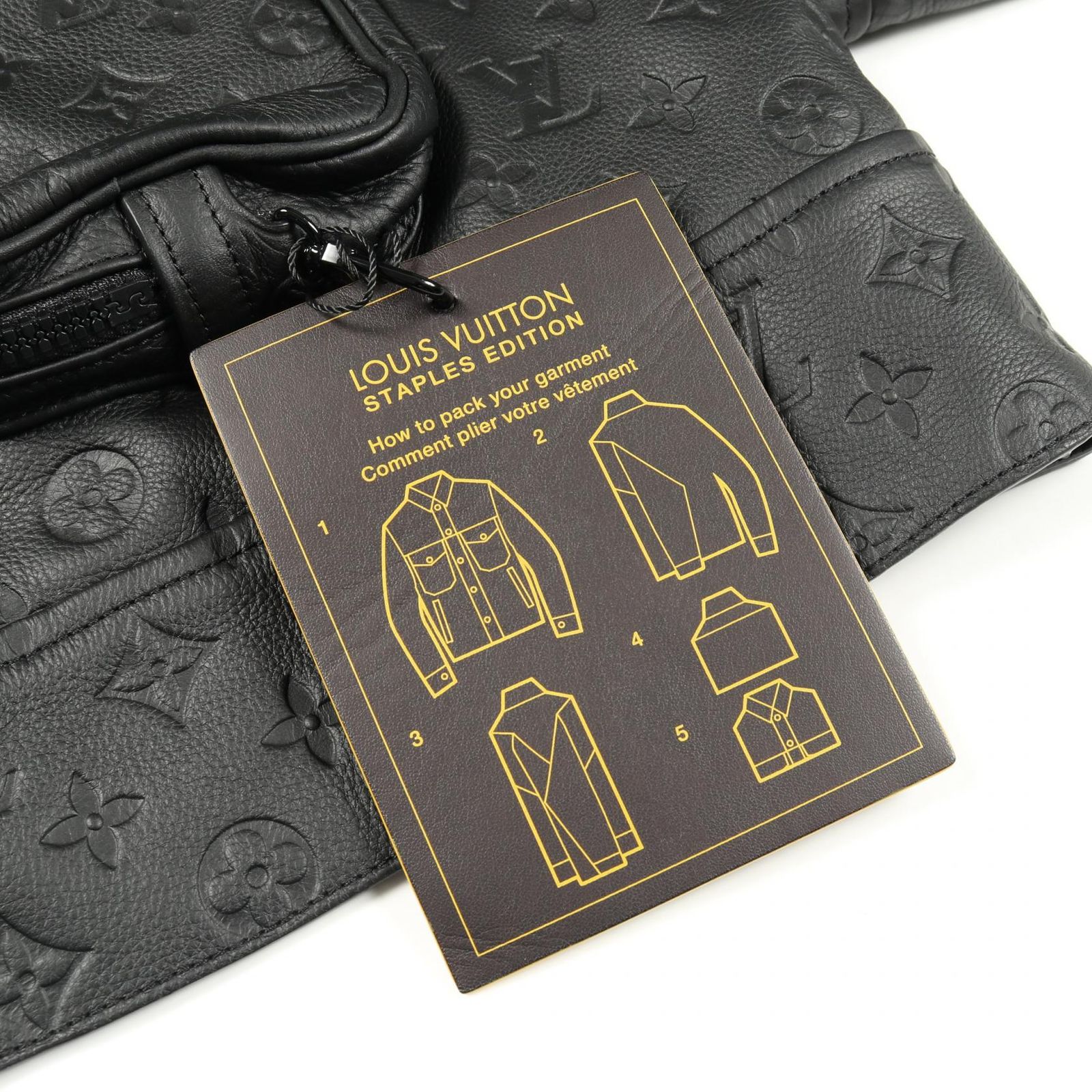 ルイ・ヴィトン LOUIS VUITTON 革ジャン モノグラムエンボス