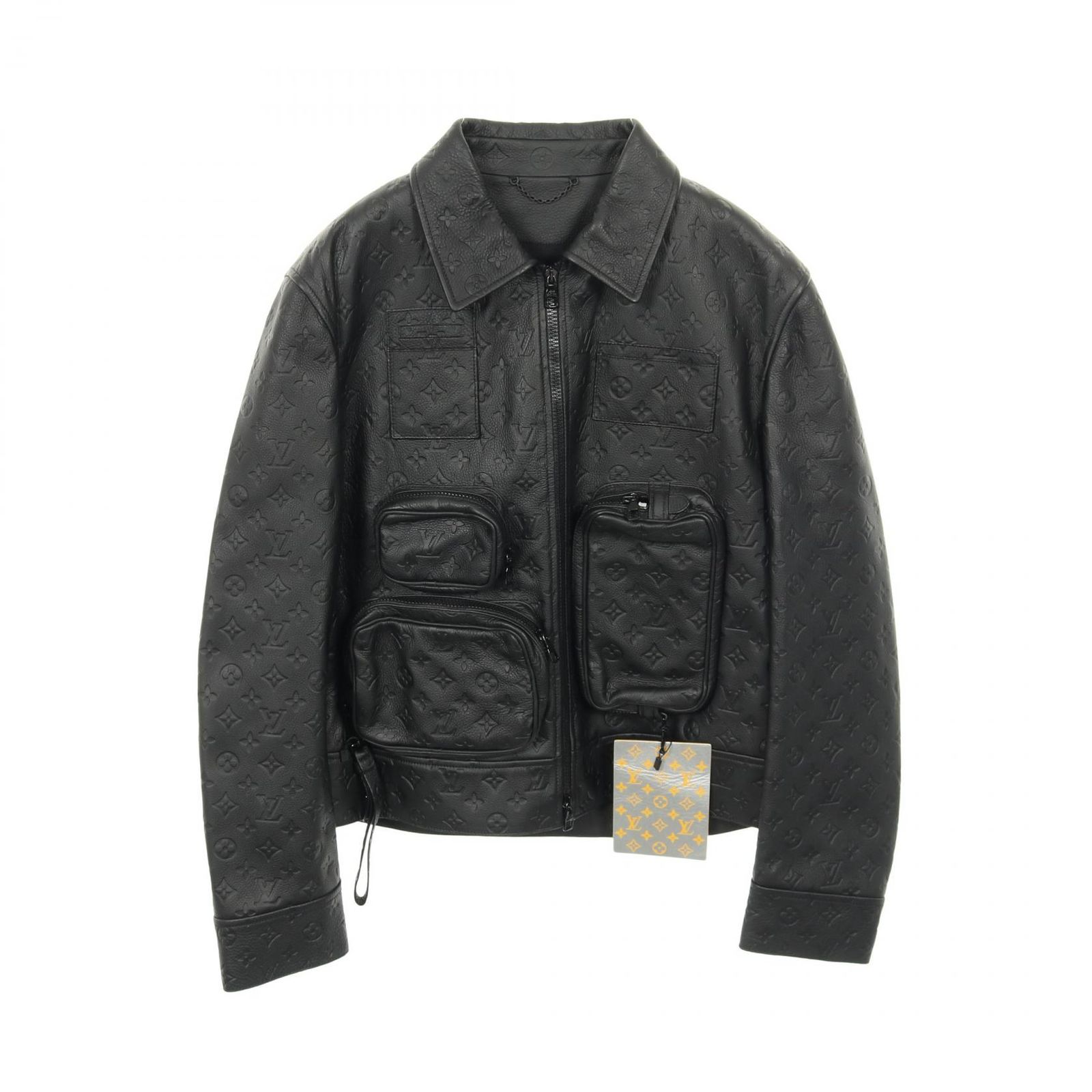 ルイ・ヴィトン LOUIS VUITTON 革ジャン モノグラムエンボス