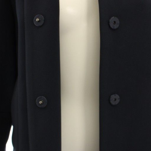 エムプルミエ ブラック M-Premier BLACK ノーカラーコート ロング