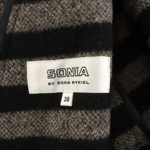 ソニアリキエル SONIA RYKIEL コート ロング丈 ウール アウター 38 黒
