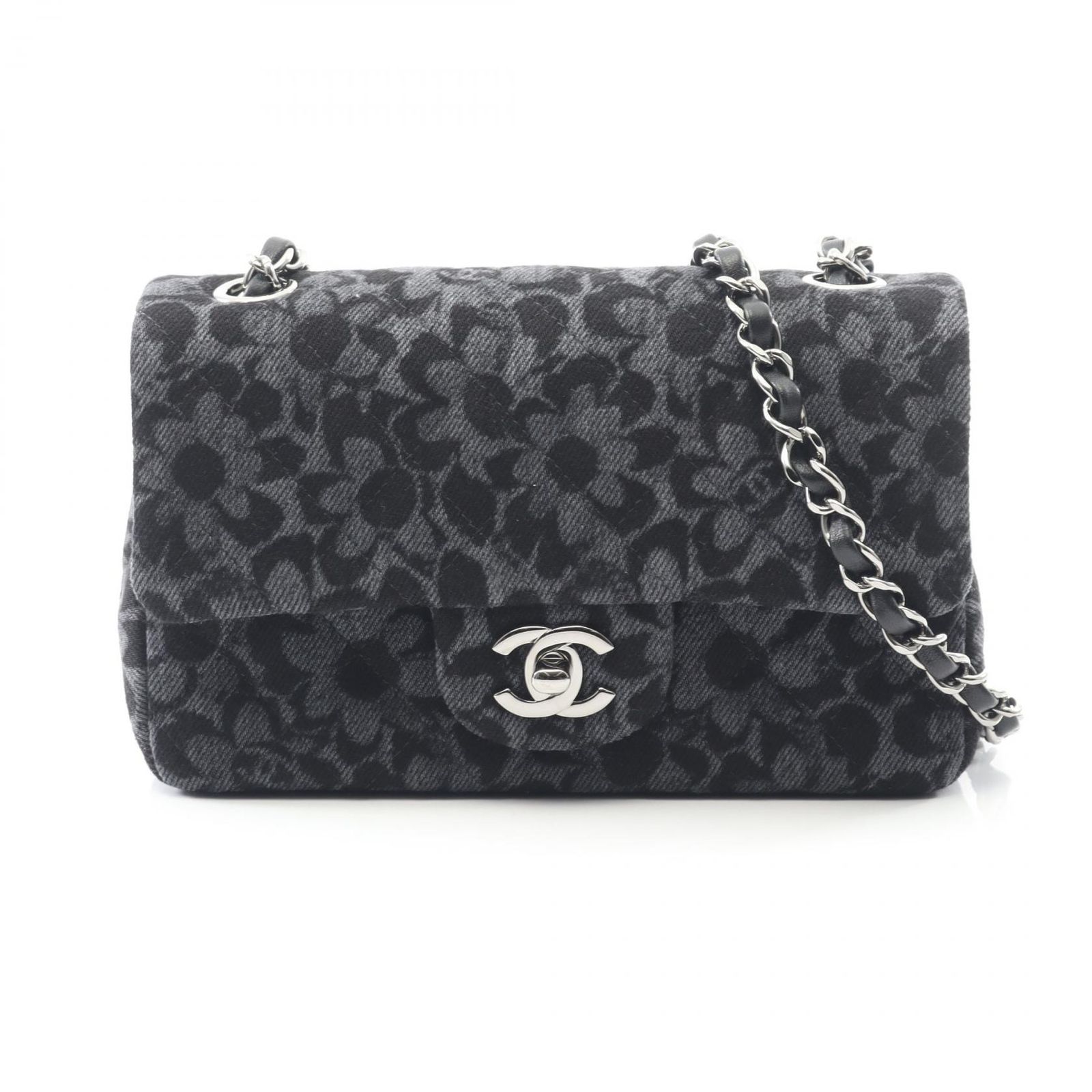 シャネル CHANEL ミニマトラッセ20 ショルダーバッグ バッグ デニム レディース グレー系 / ブラック系 【中古】 シャネル CHANEL ショルダーバッグ ミニマトラッセ20 ブラック/グレー