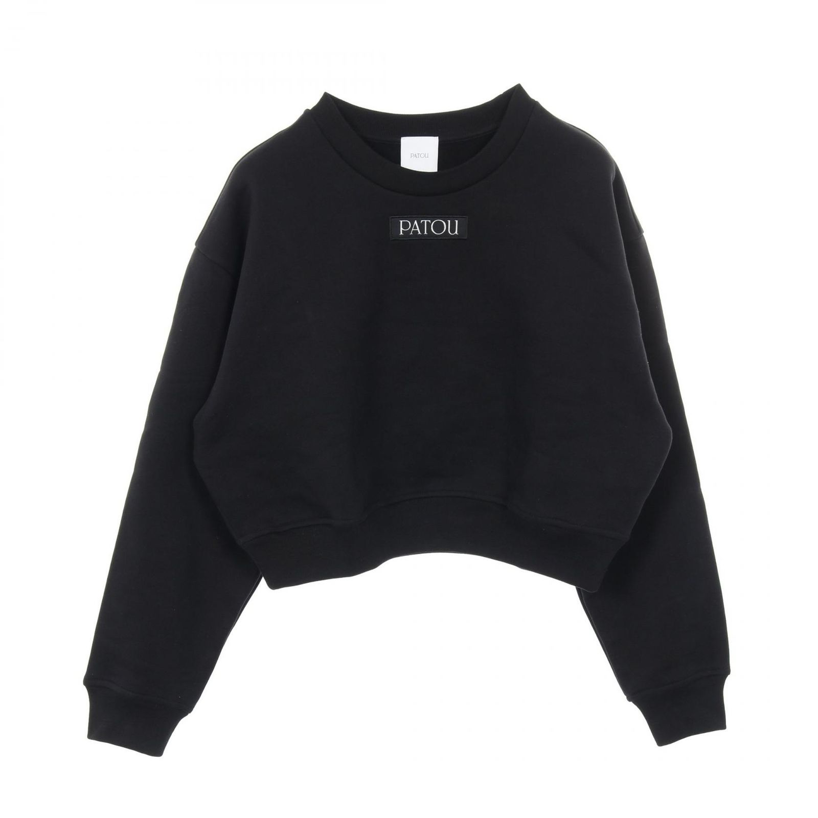 パトゥ PATOU スウェット ロゴ ブラック コットン スウェット