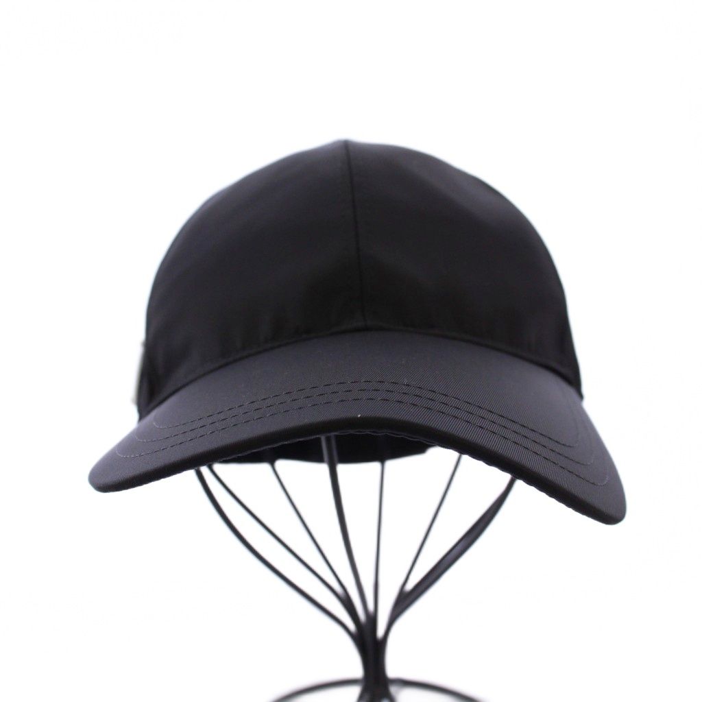 プラダ PRADA Re-Nylon ベースボールキャップ 野球帽 M 黒 KH OH