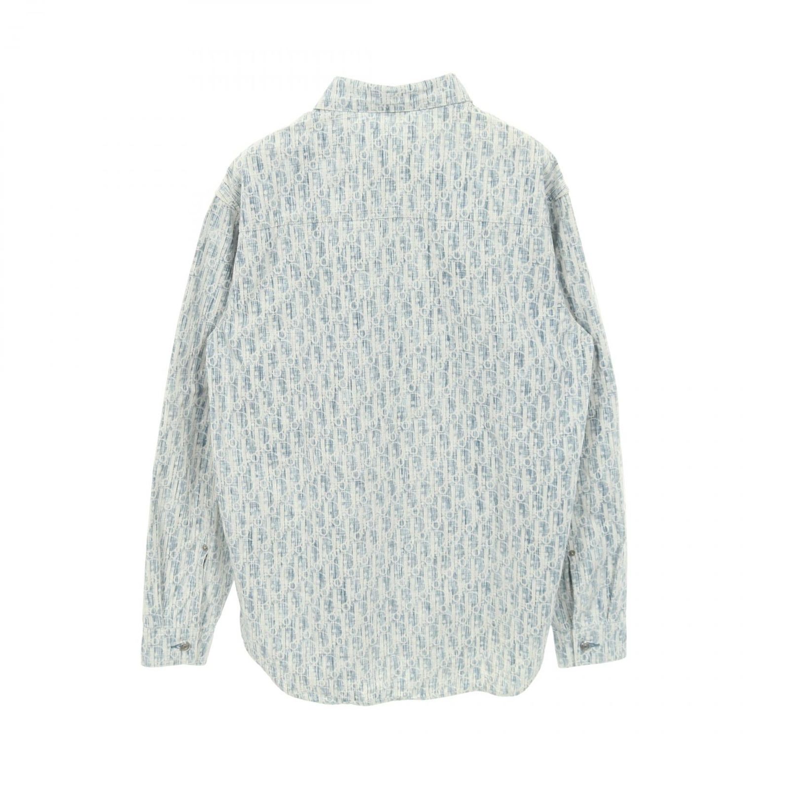 ディオール Dior オブリーク カスリ コットン シャツ メンズ B