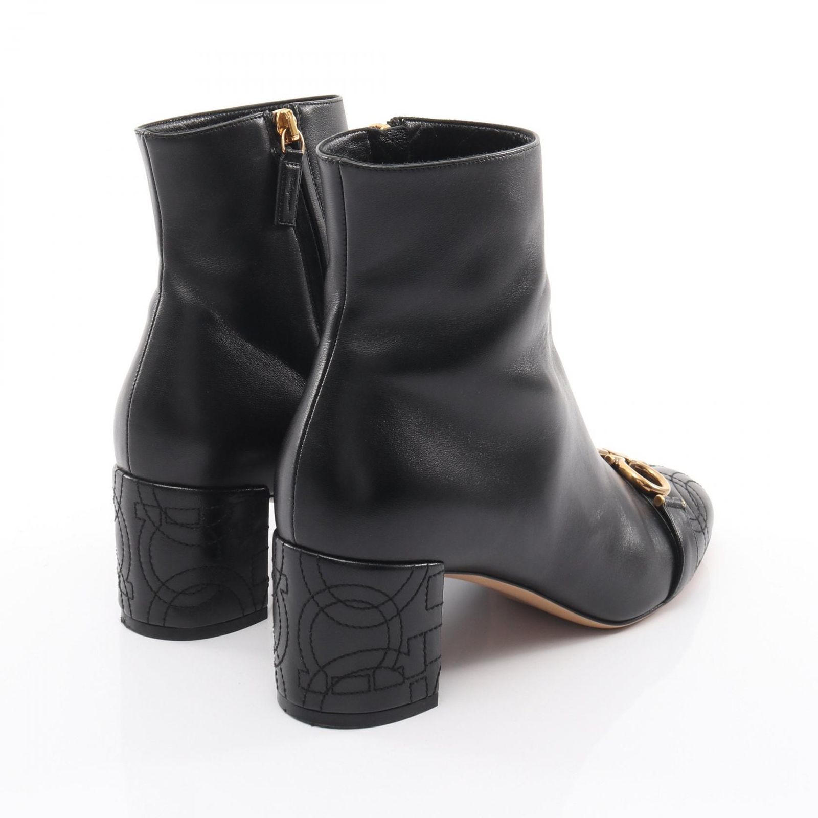 サルヴァトーレフェラガモ Salvatore Ferragamo ブーツ ガンチーニ レザー レディース A