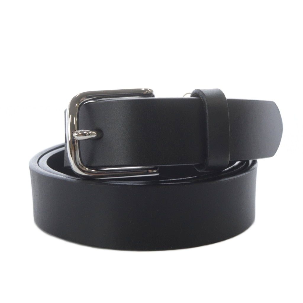 MARGARET HOWELL ブラックレザーベルト MARGARET HOWELL ブラックレザーベルト MARGARET HOWELL/ROLLER BUCKLE