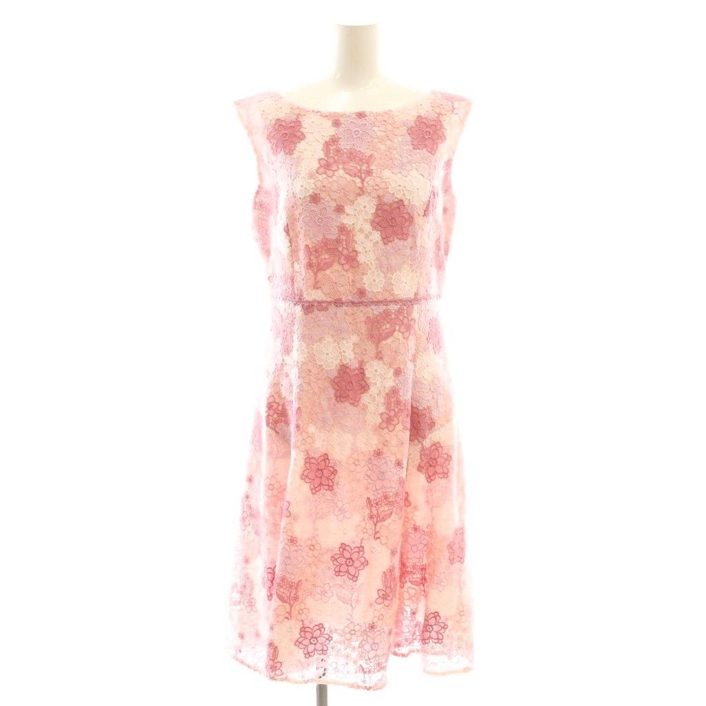 トッカ TOCCA ドレス ワンピース ひざ丈 レース 4 ピンク |DF OS