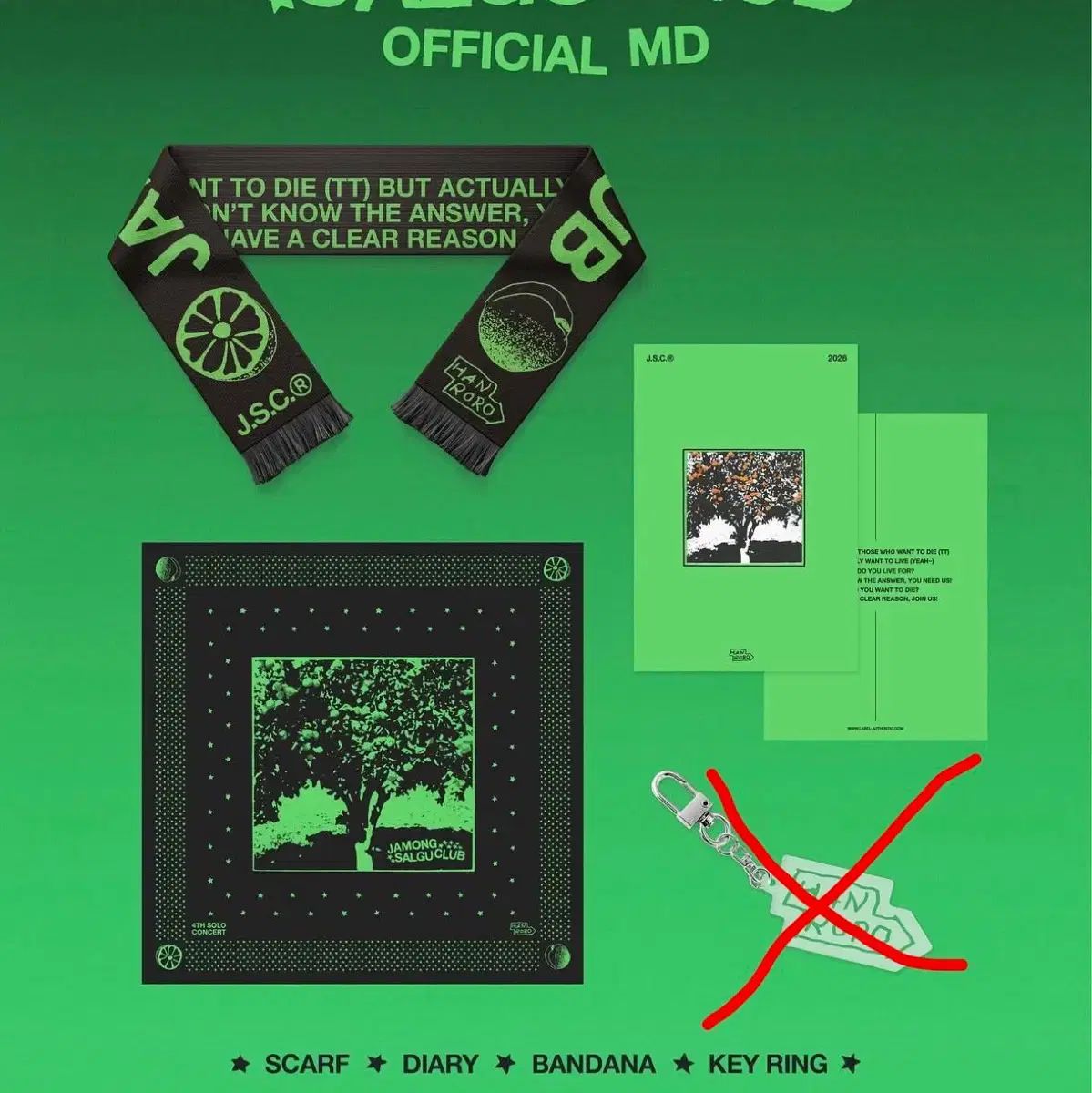 ハンロロ グレープフルーツアプリコット クラブ スカーフ バンダナ ダイアリー まとめ マフラー