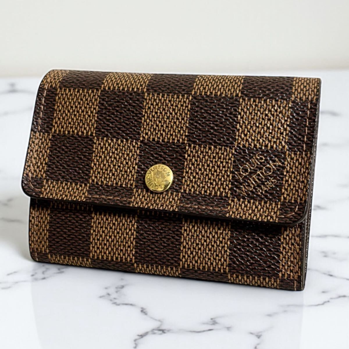 r 3 ポルト モネ プラ ルイ ヴィトン ダミエ エベヌ コインケース 小銭入れ LOUIS VUITTON