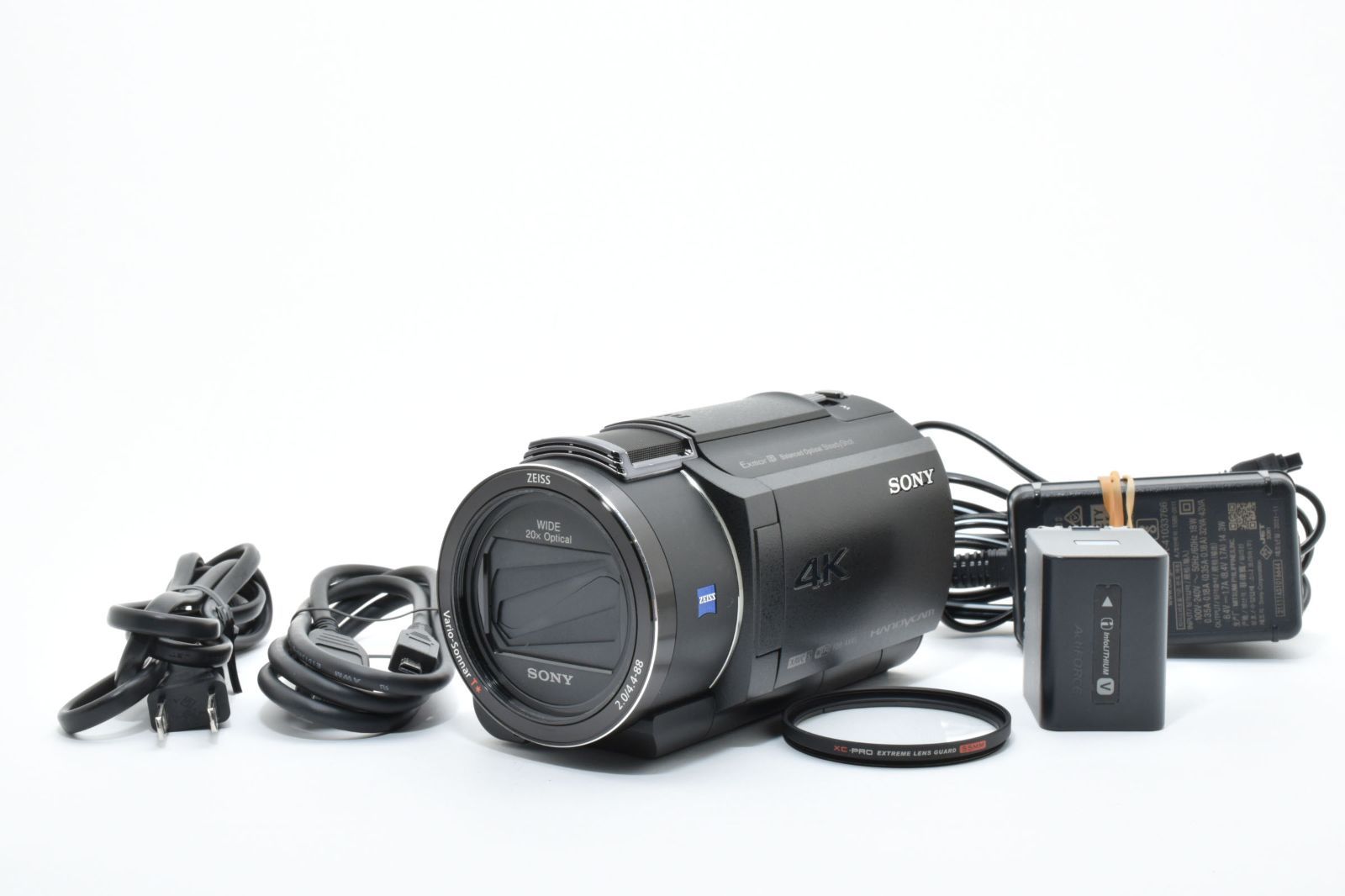 上品 Sony ビデオカメラ FDR-AX 45 A ブラック 付属品色々セット!!