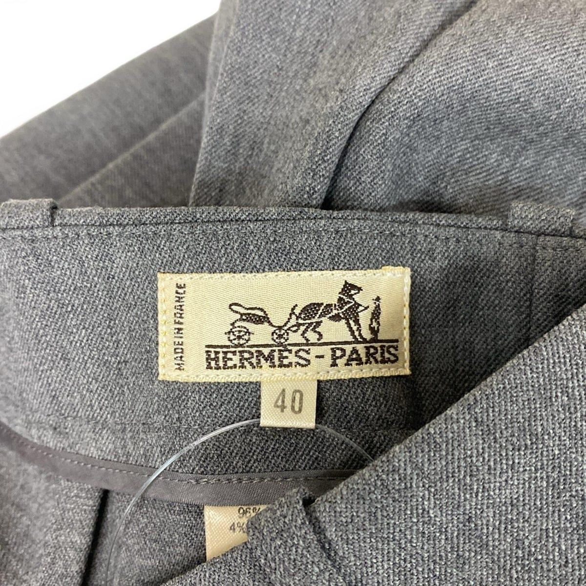 HERMES(エルメス) パンツ サイズ40 M レディース グレー - メルカリ