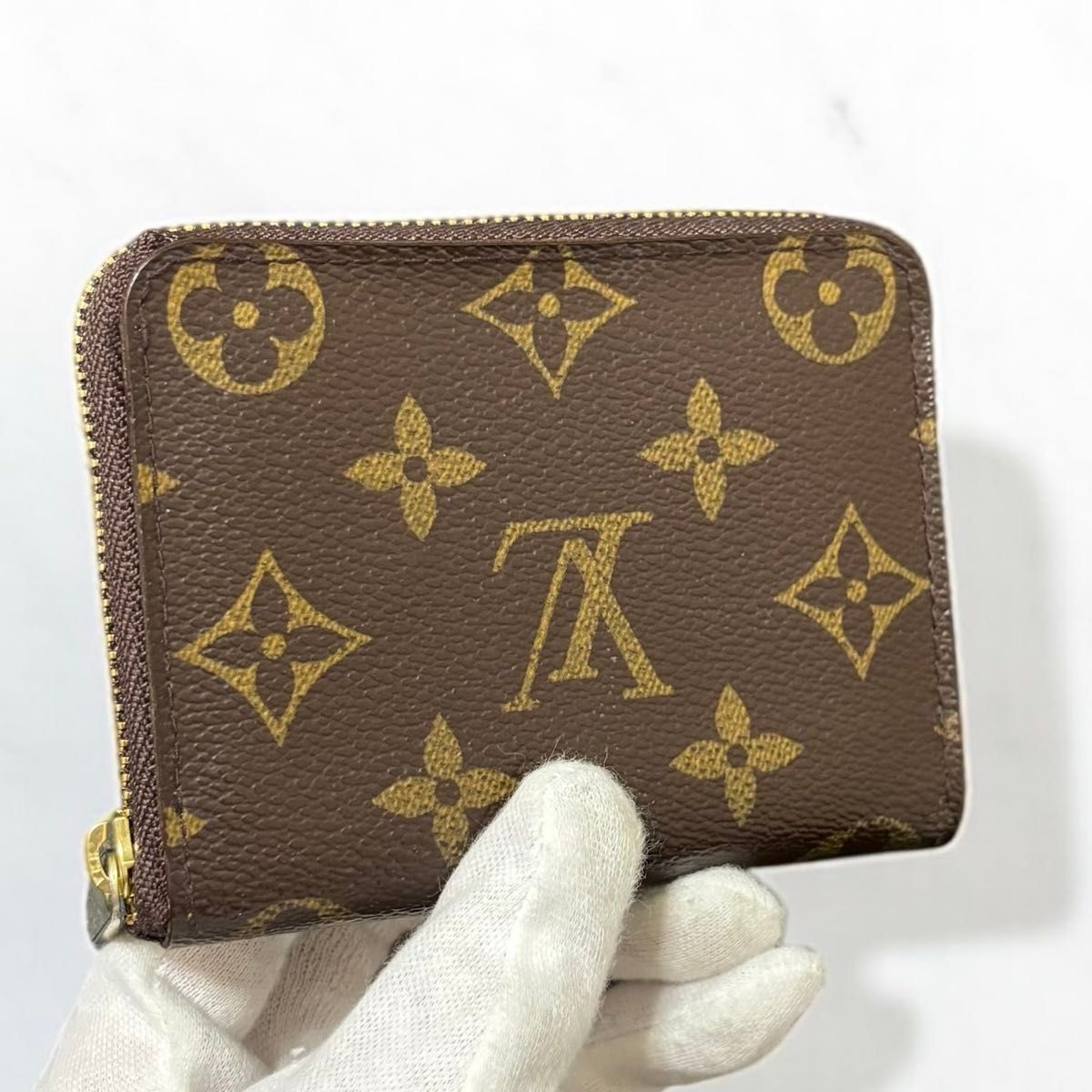 l 80 ジッピー コインパース Louis Vuitton ルイ ヴィトン 短 財布 コインケース カードケース 小銭入れ ジップ アラウンド ミニ コンパクト ウォレット ラウンド ファスナー モノグラム