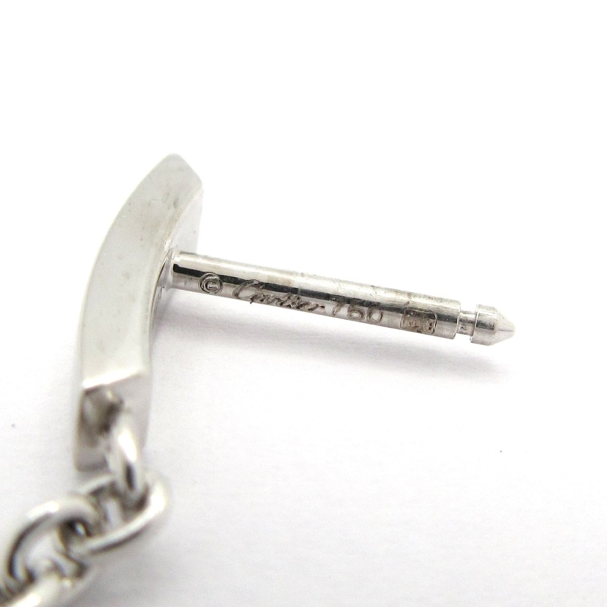  Cartier カルティエ ピアス モナムール K 18 WG ダイヤモンド 総2 Pダイヤ 片側1 約0 05カラット ピアス(両耳用) アクセサリー