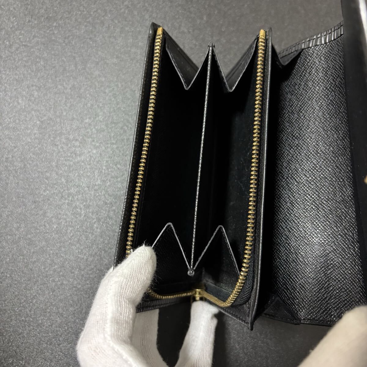 【使用感少】ルイヴィトン ポルトモネ ビエ モノグラム トレゾール 折り財布 r36 ポルト モネ ビエ トレゾール ポルトフォイユ トレゾール