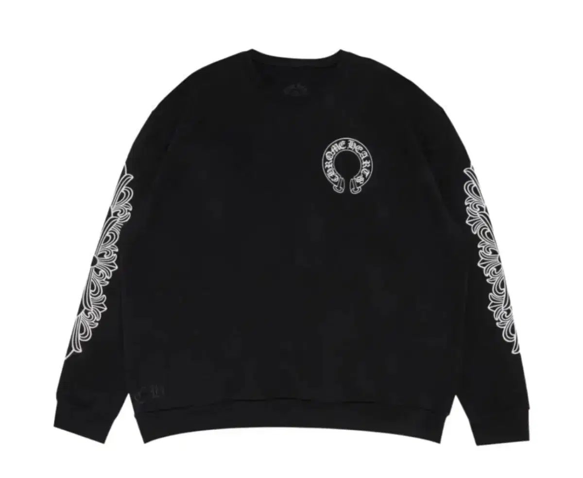 CHROME HEARTS クロムハーツ ホースシュー ロゴ スウェットシャツ ブラックL
