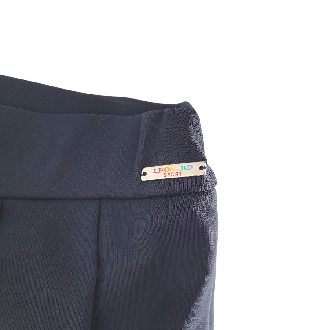 LEONARD SPORT レオナール スポーツ ワイドパンツ サイズ42 ネイビー