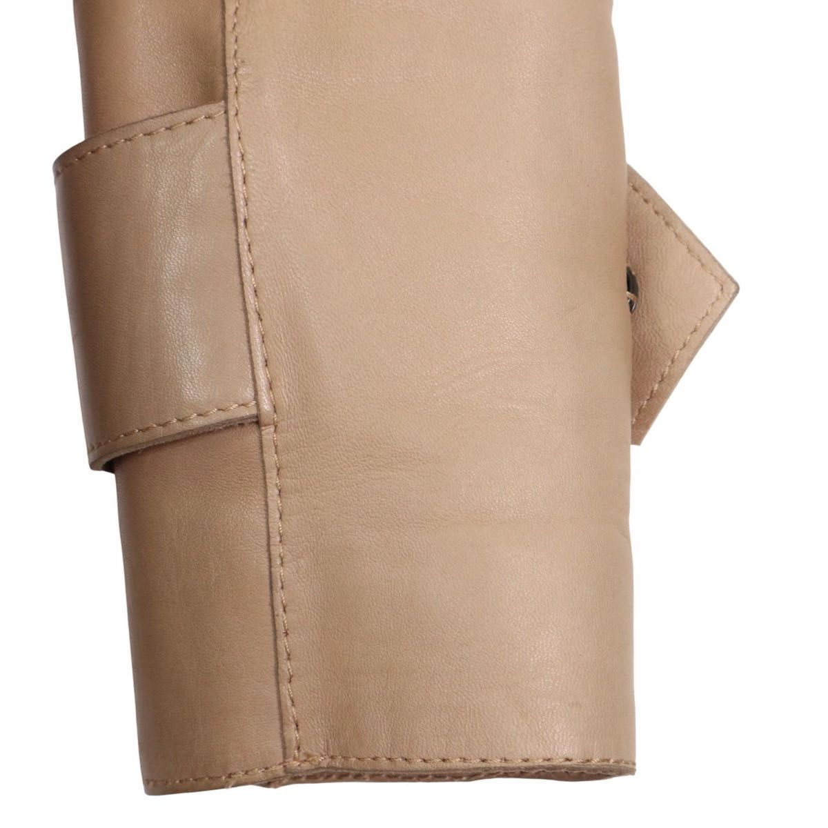 高級】D&G ドルチェ＆ガッパーナ レザーコート カーフレザー ロング丈