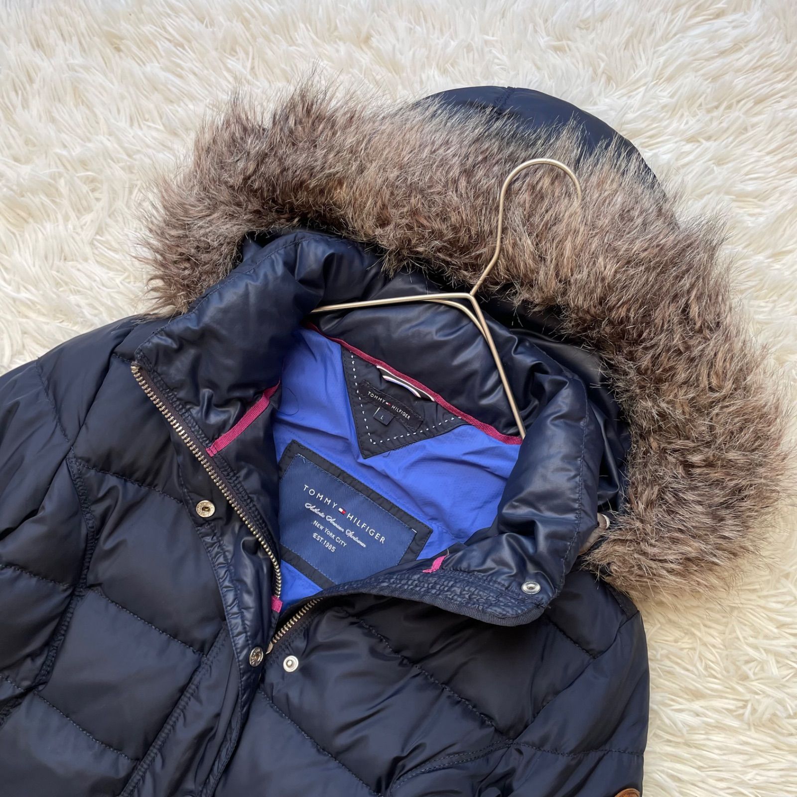 TOMMY HILFIGER トミーヒルフィガー 3wayエコファー付きロングダウン