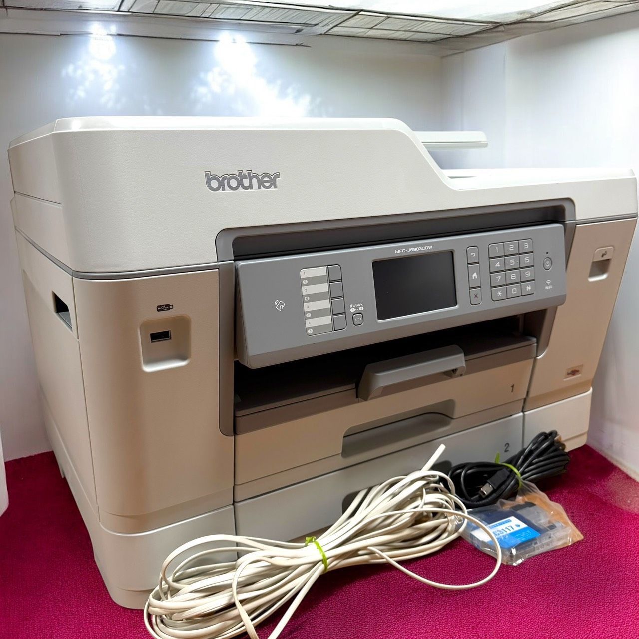 A Brother ブラザー MFC- プリンター 3インクジェット複合機 FAX ADF 有線 無線LAN 2段トレイ 両面印刷