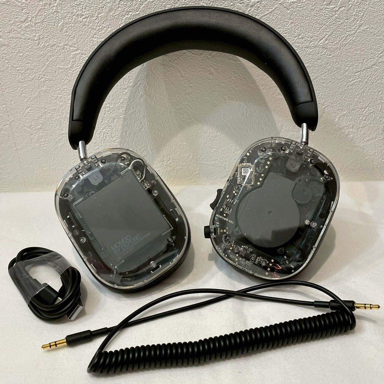 DEFUNC|MONDO|有線ヘッドホン|クリアデザイン|袋付|No.4760