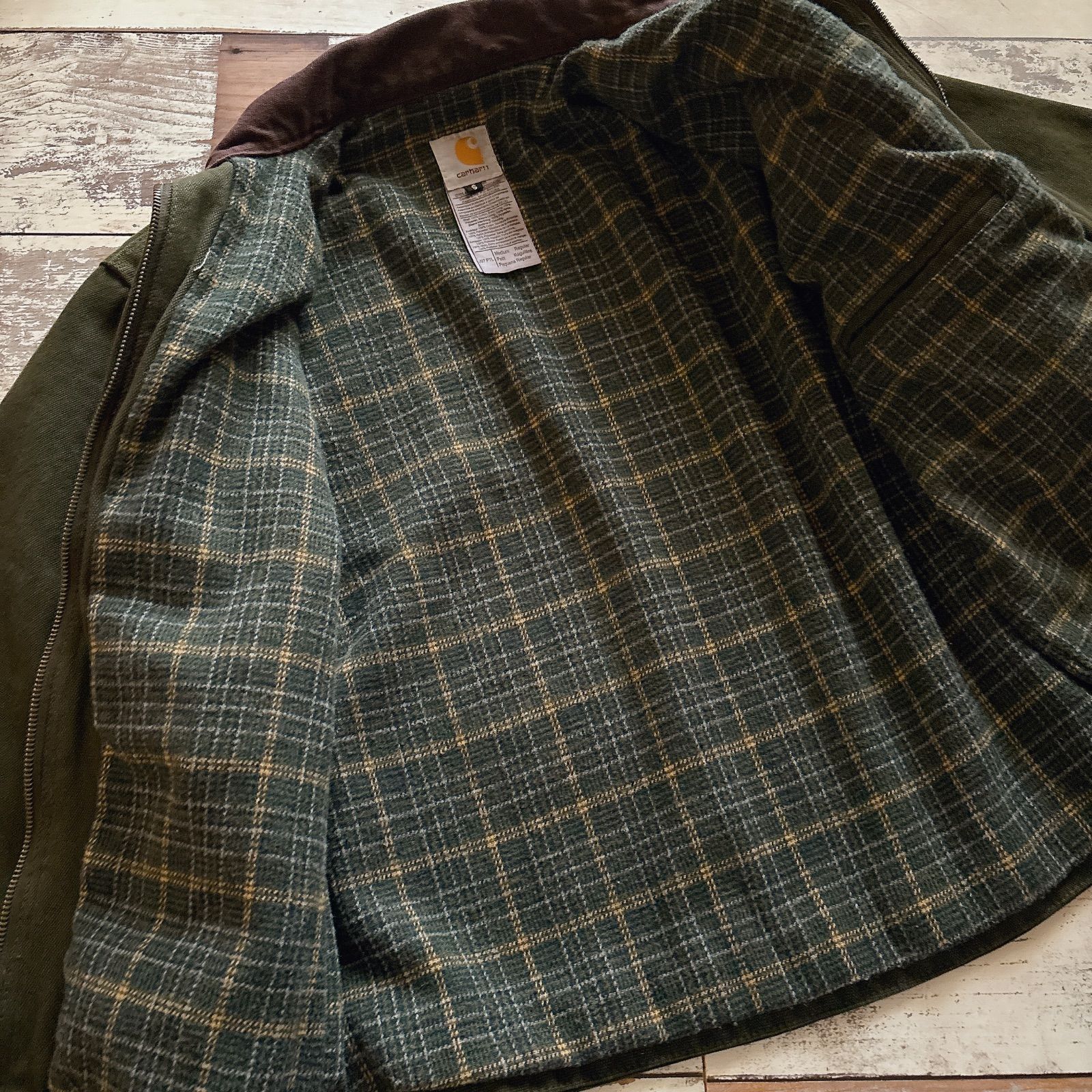 Carhartt ダークグリーン デトロイトジャケット　sizeL Carhartt カーハート デトロイトジャケット J97PTL MOS ダークグリーン