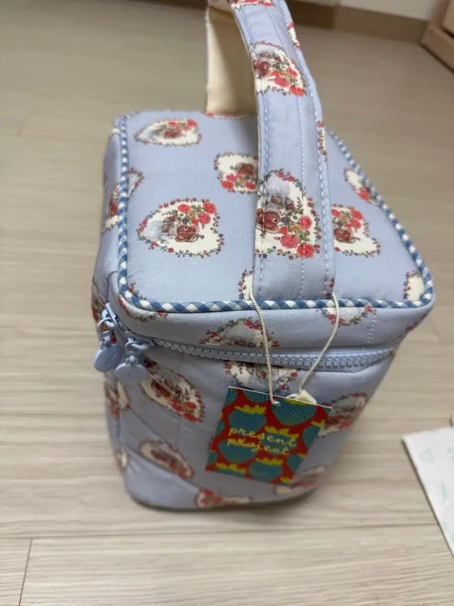 PRESENT プロジェクト Starship Square スタシ ドラムバッグ ハート クマ ブルー