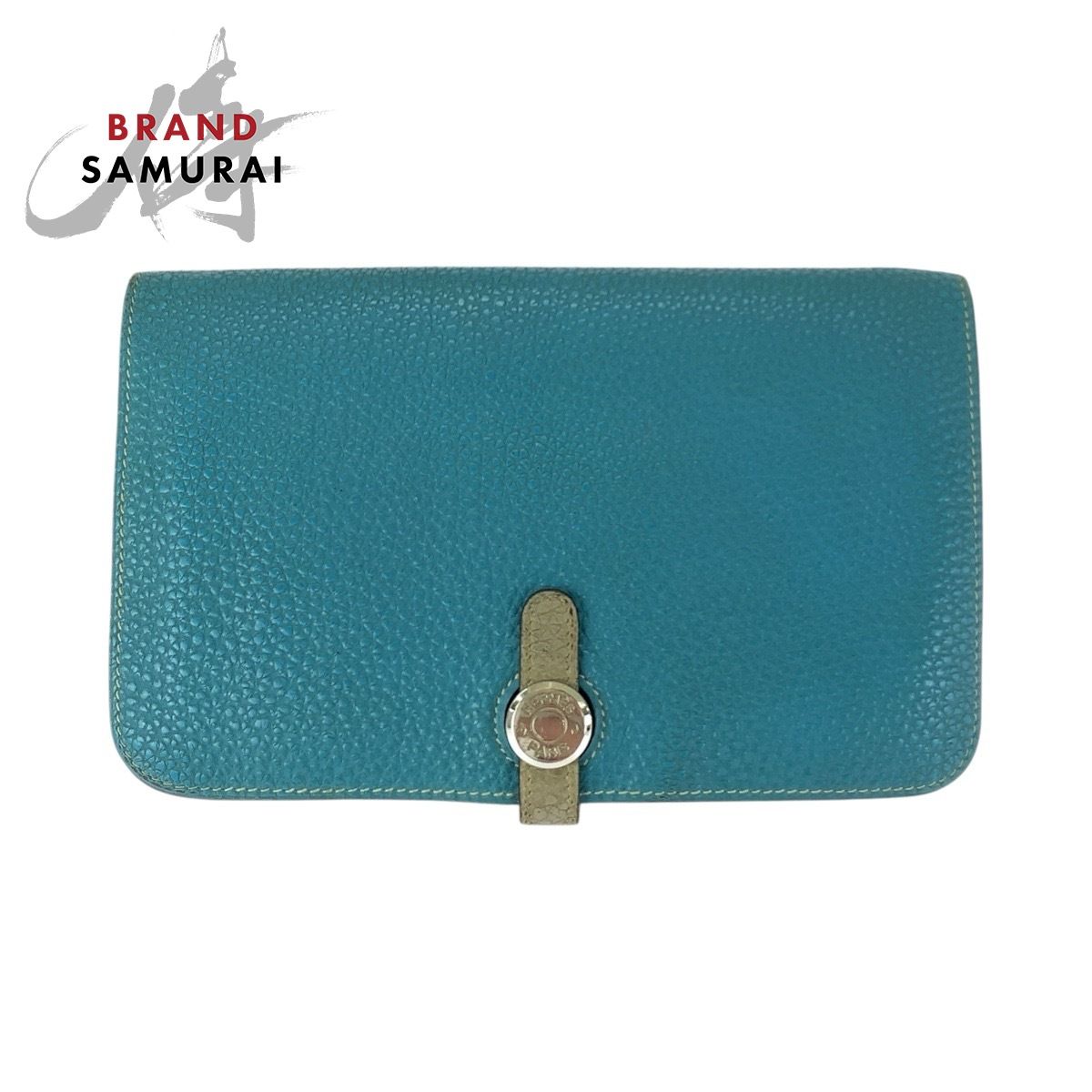 HERMES エルメス ドゴン GM ブルージーン ブルー シルバー金具 トゴ 長