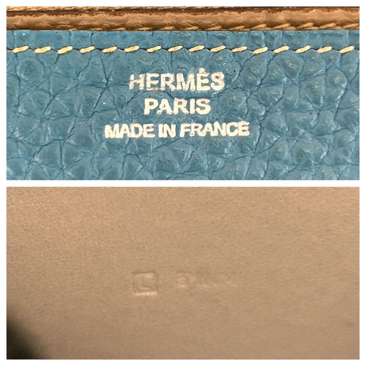 HERMES エルメス ドゴン GM ブルージーン ブルー シルバー金具 トゴ 長