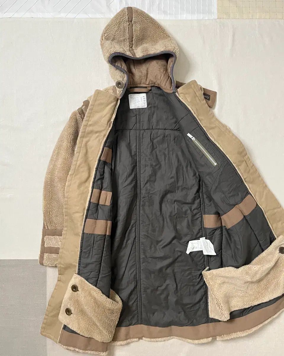 サカイ シェルパ フリース ダッフルコート sacai men ファーコート