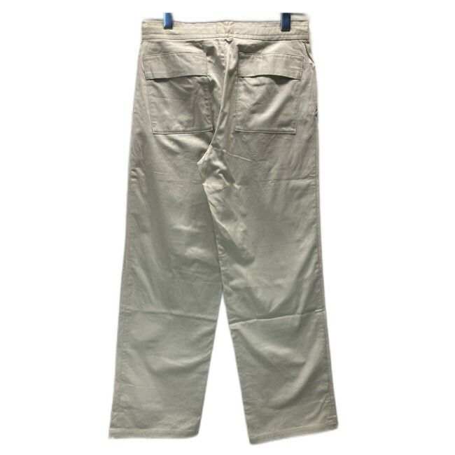 Y s for living 綿パン チノパン イージーパンツ ボトムス 無地 ウエストヒモ ジップフライ ストレート ドメスティック 古着