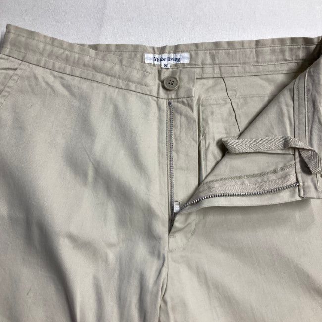  Y s for living 綿パン チノパン イージーパンツ ボトムス 無地 ウエストヒモ ジップフライ ストレート ドメスティック 古着 その他 パンツ