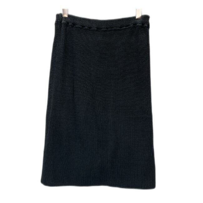 tricot COMME des GARCONS スカート ニット ひざ丈 無地 タイト ストレッチ ウエストゴム 日本製 ドメスティック 古着