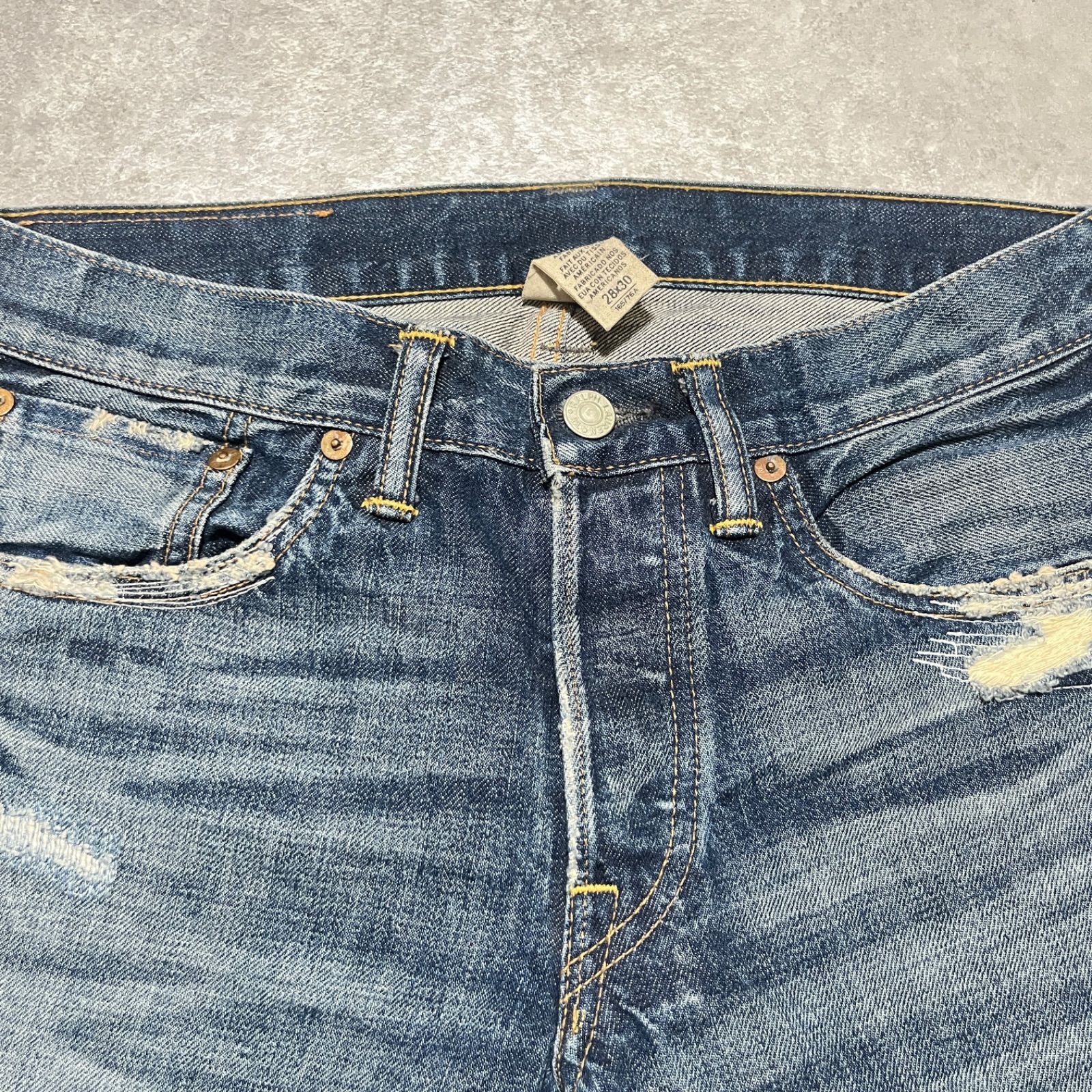 レア ジョニーデップ 来日着用 RRL ラルフローレン ダメージリペア