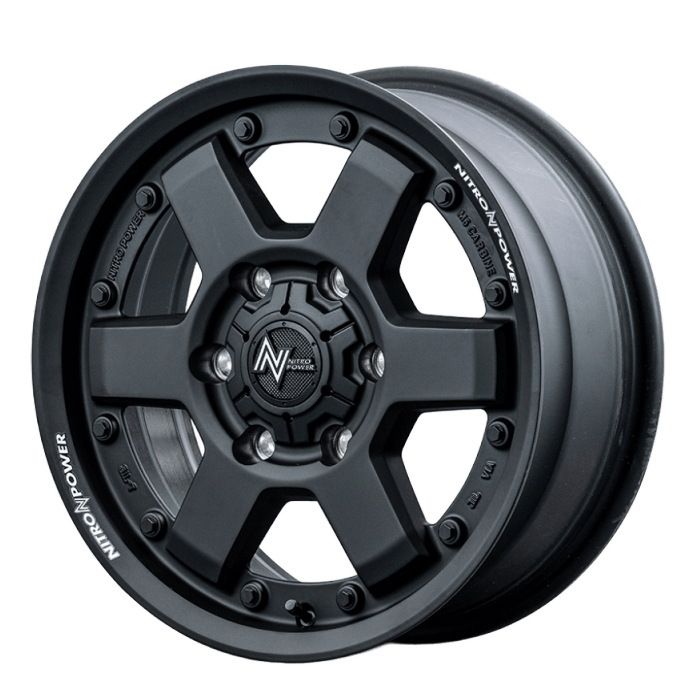 ホイール4本セット 16インチ 6 5 J 38 H 139 7 NITRO POWER M CARBINE ガンブラック